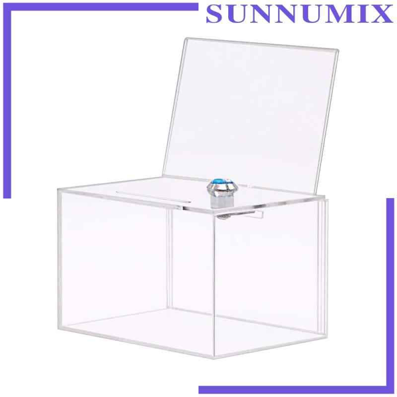 Hộp Sưu Tập Nhận Thức Bằng Acrylic Trong Suốt Có Khóa