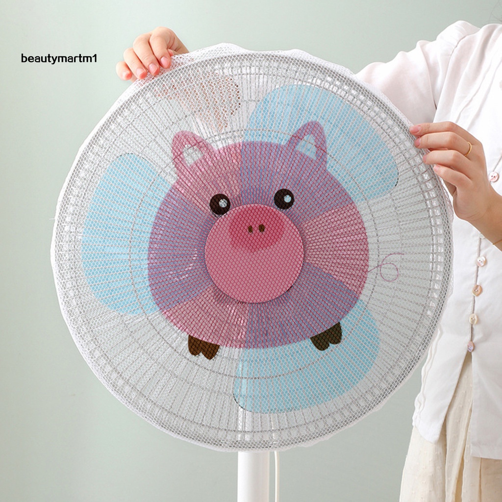 [BMM1] Quạt Lưới Rỗng Siêu Thoáng Khí Nhiều Lỗ In Hoạt Hình Dây Rút Linh Hoạt Bảo Vệ Ngón Tay Cho Gia Đình