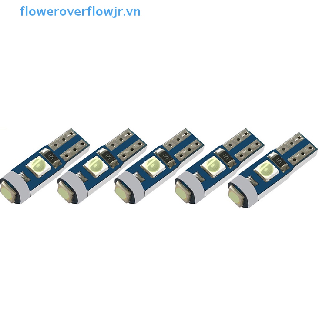 5 Bóng Đèn Led 12V T5 3030 Gắn Bảng Điều Khiển Xe Hơi