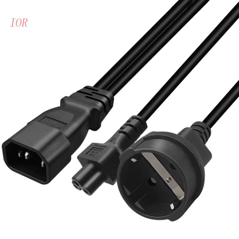 Dây Cáp Chia Nguồn IOR IEC320 C14 Sang C5 + EU4.8mm IEC 320 C14 Male Sang C5 + EU4.8mm Female