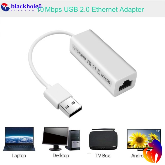 Thẻ Mạng Cổng Usb2.0 Sang Rj45 10mbps Rj45 Ethernet Lan Cho Windows Xp 7 8