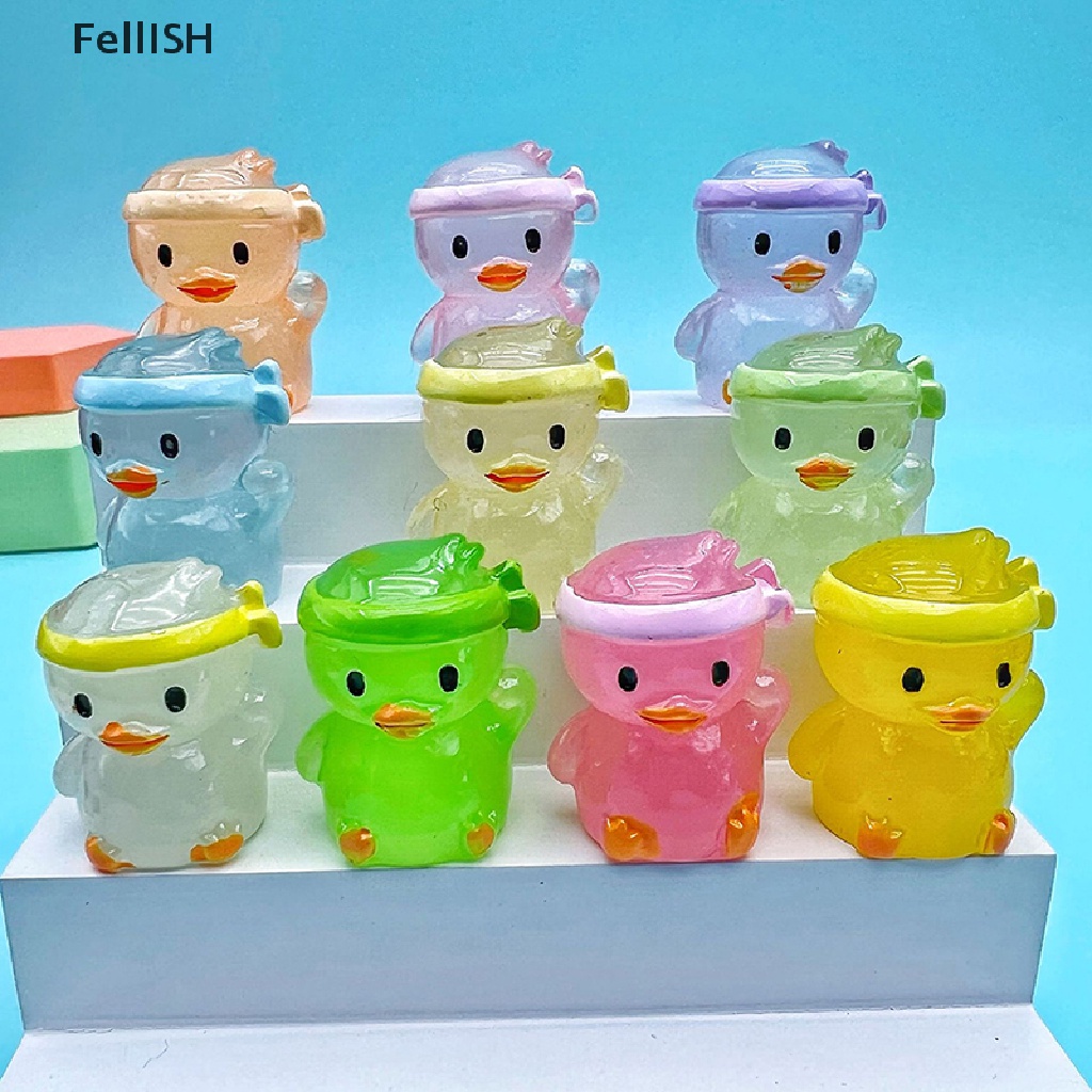 Bộ 2 Đồ trang trí Chú Vịt Dạ Quang Dễ Thương Dùng Trang Trí 439br