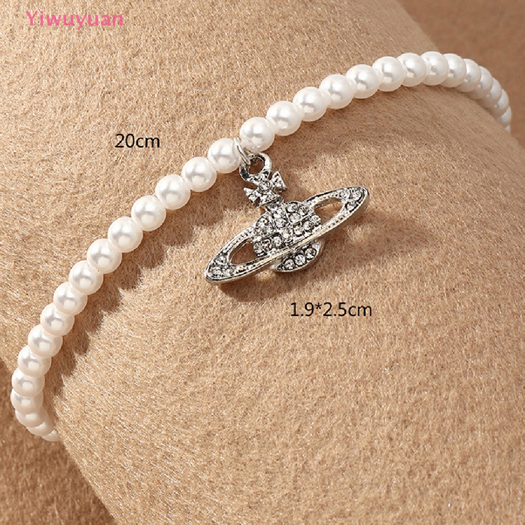 < Yiwuyuan > Lắc Chân Chuỗi Hạt Ngọc Trai Pha Lê Thời Trang Vintage Mới Cho Nữ