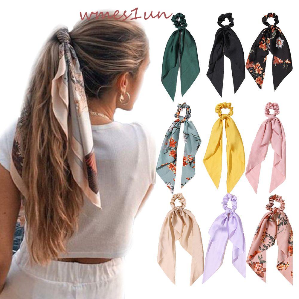 Set 1 / 2 Dây Cột Tóc Ruy Băng Co Giãn Phong Cách Bohemian WMES15H Cho Nữ