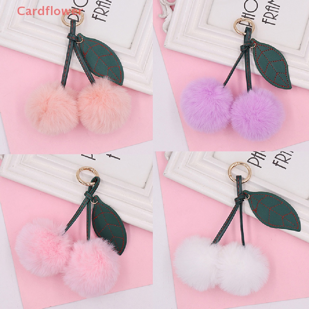 Móc Khóa Quả Cherry Nhồi Bông Dễ Thương Thời Trang Mới