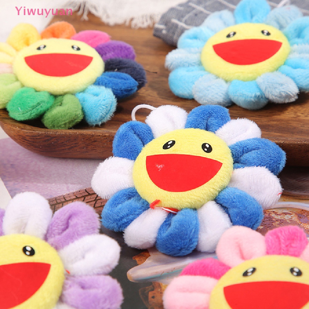 Móc Khóa Hình Hoa Hướng Dương Nhồi Bông Đáng Yêu 8.5cm Mới