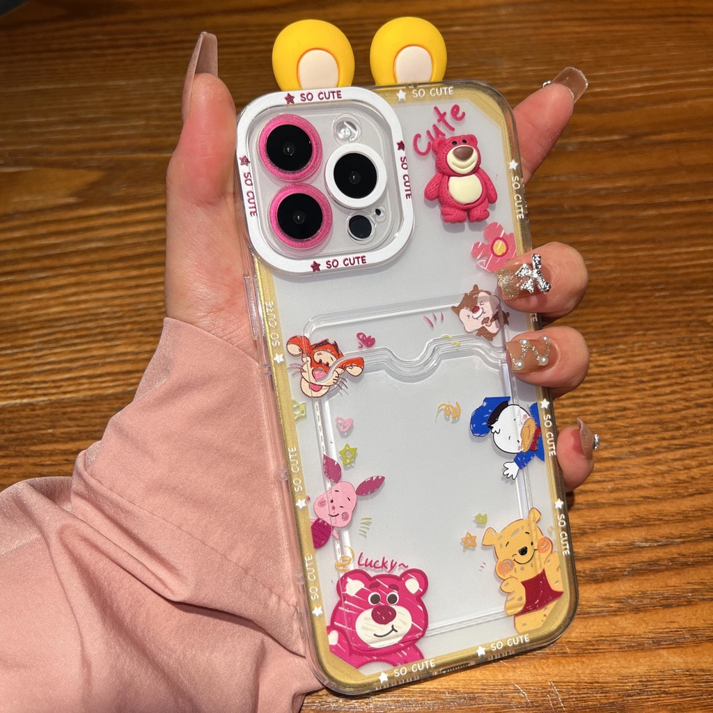 Ốp Điện Thoại Tpu Dẻo Trong Suốt Họa Tiết Hoạt Hình Đôi Mắt Thiên Thần Cho iPhone 14 13 12 11 Pro XR XS Max 7 8Plus