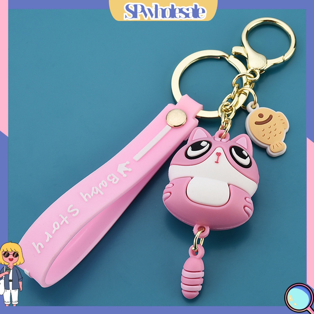 <SPwholesale> Móc Khóa Hình Chú Mèo Hoạt Hình Đáng Yêu