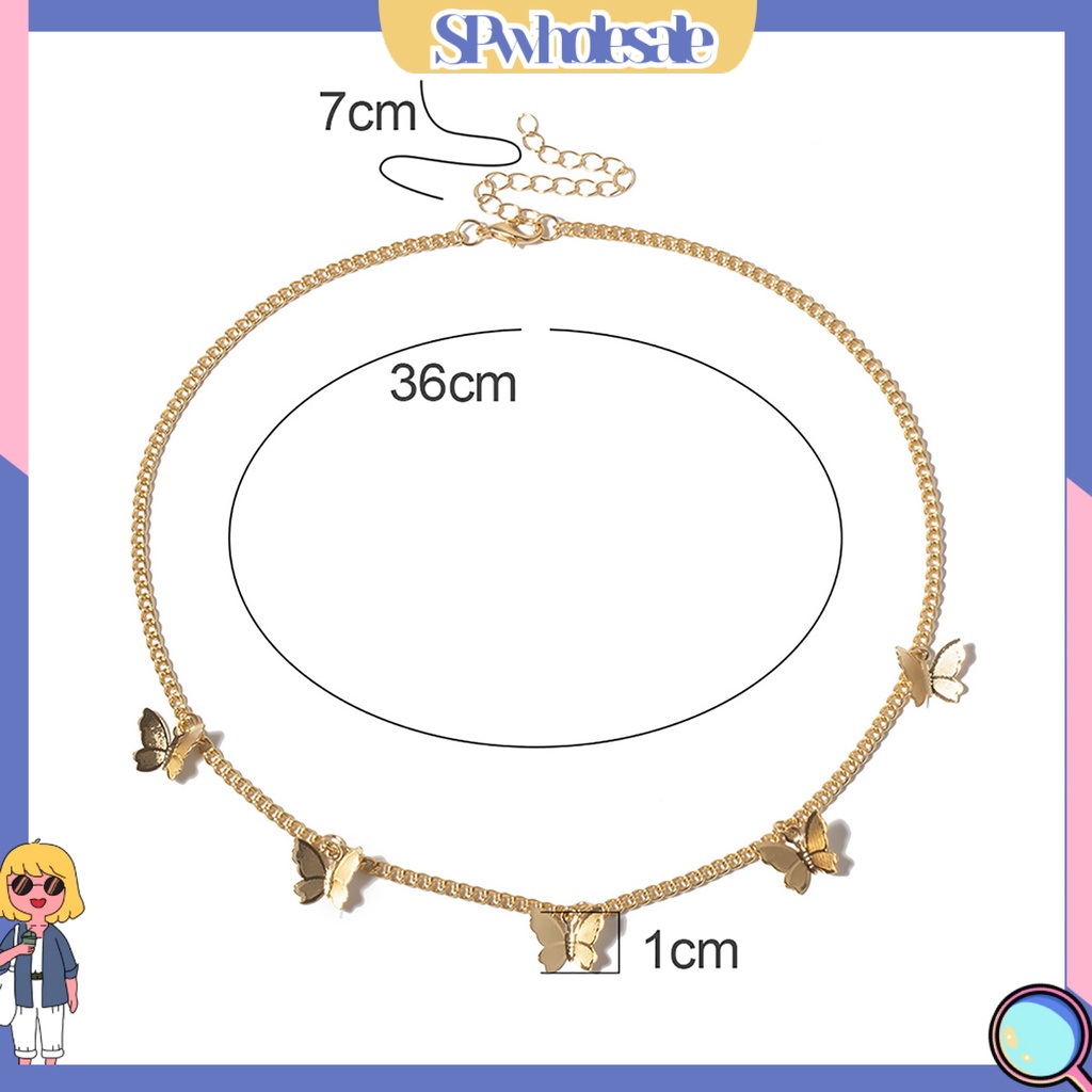 &lt;SPwholesale&gt; Vòng cổ Hợp Kim 5 Mặt Độc Đáo