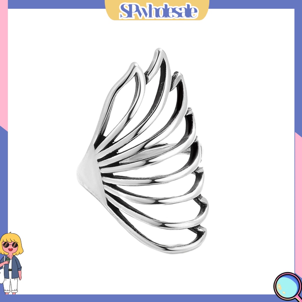 <SPwholesale> Nhẫn Hở Hình Bướm Bằng Đồng Phong Cách Hip hop