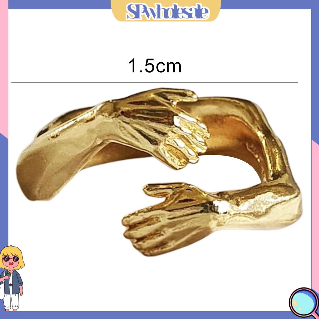 &lt;SPwholesale&gt; Nhẫn Đôi 2 Màu Có Thể Điều Chỉnh Kích Cỡ