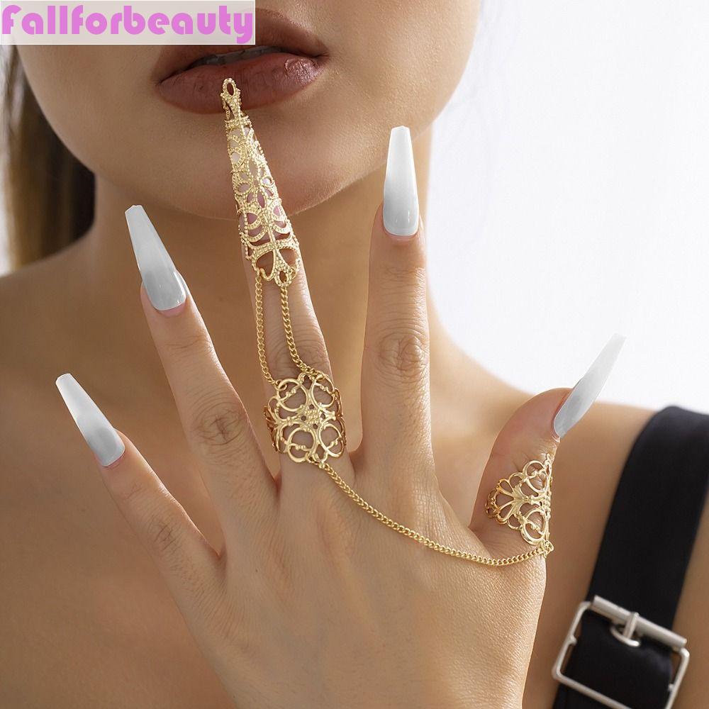 Vỏ Bọc Móng Tay Hình Tam Giác Phong Cách Gothic|Bông Tai Dạng Tua Rua Thời Trang Dự Tiệc Cho Nữ