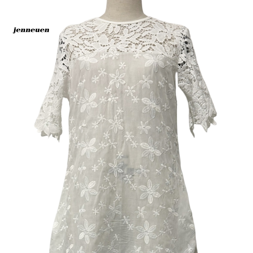 Đầm Cổ Tròn Thiết Kế Thanh Lịch Cho Nữ