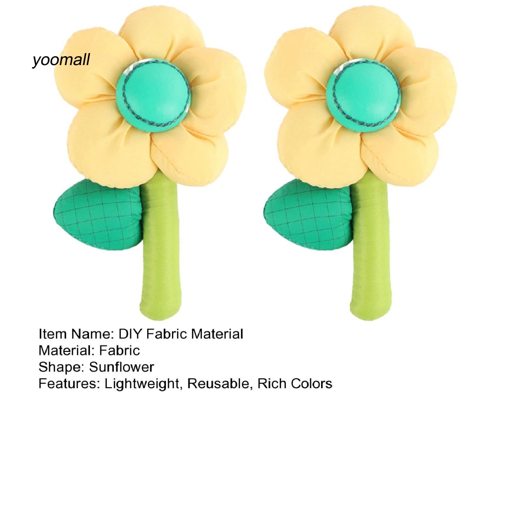 Set 2 Dây Buộc Tóc Đính Hoa Xinh Xắn Cho Nữ