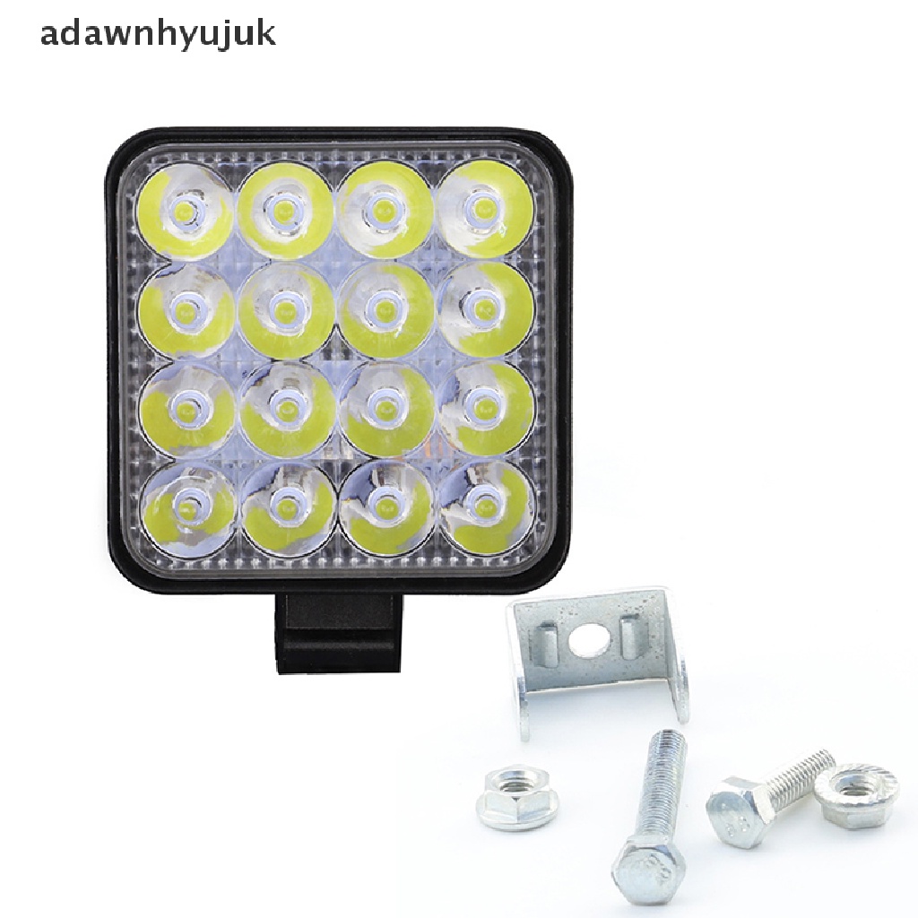 Đèn LED Trợ Sáng Hình Vuông 48W 12V 24V Dành Cho Ô Tô / Xe Tải Vn VN