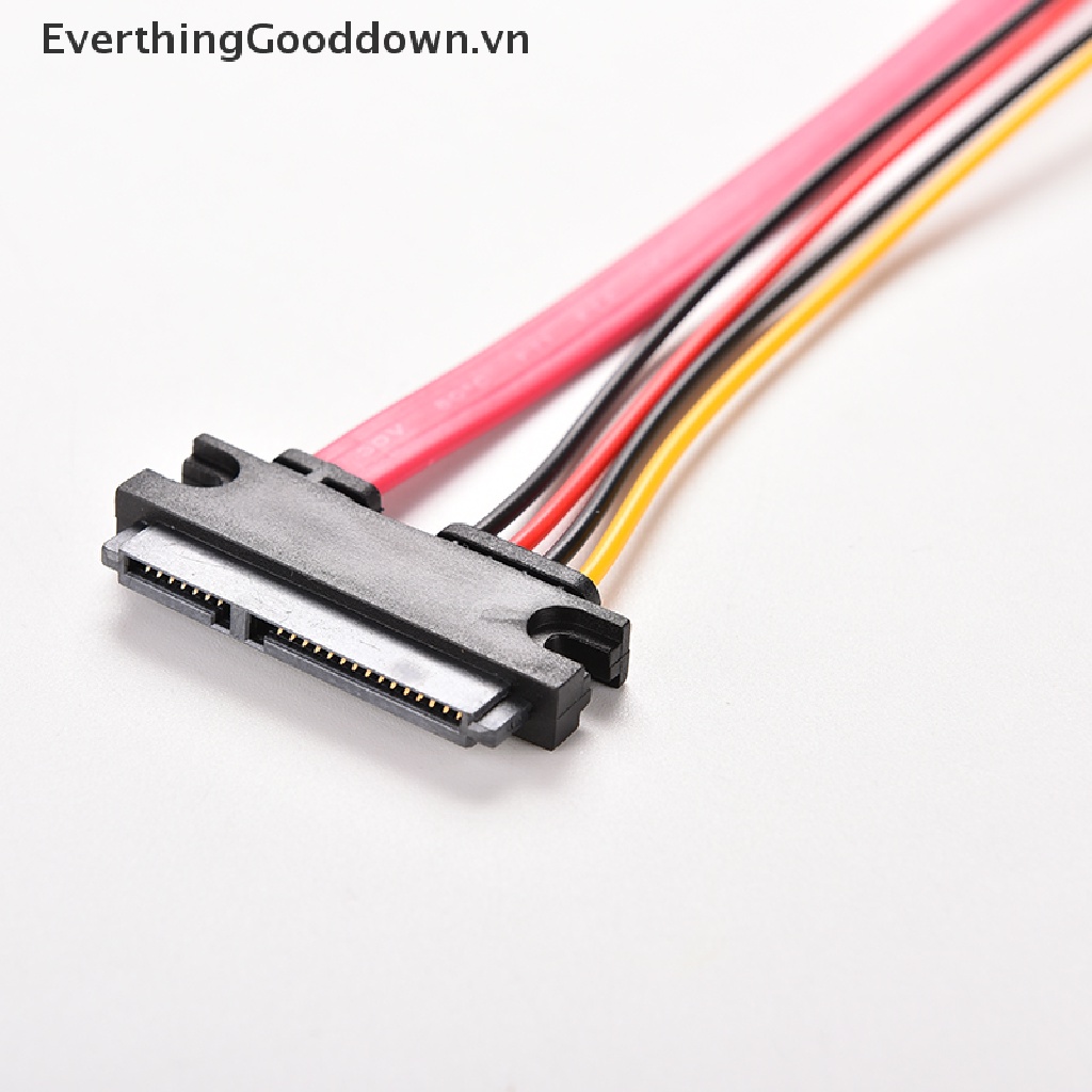 Dây Cáp Mở Rộng 12 Inch Male Sang Female 7 + 15 Pin SATA HDD
