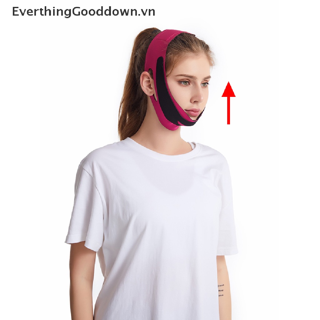 Everthinggood Đai Mát Xa Nâng Cơ Mặt Co Giãn Tạo Cằm Chữ V