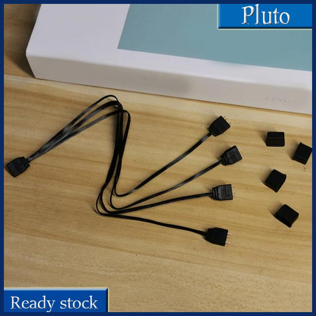 Mới Dây Cáp Nối Dài Bo Mạch Chủ Argb 5v 3 Chấu 1 Sang 4 33.5cm Có Bảo Vệ Bàn