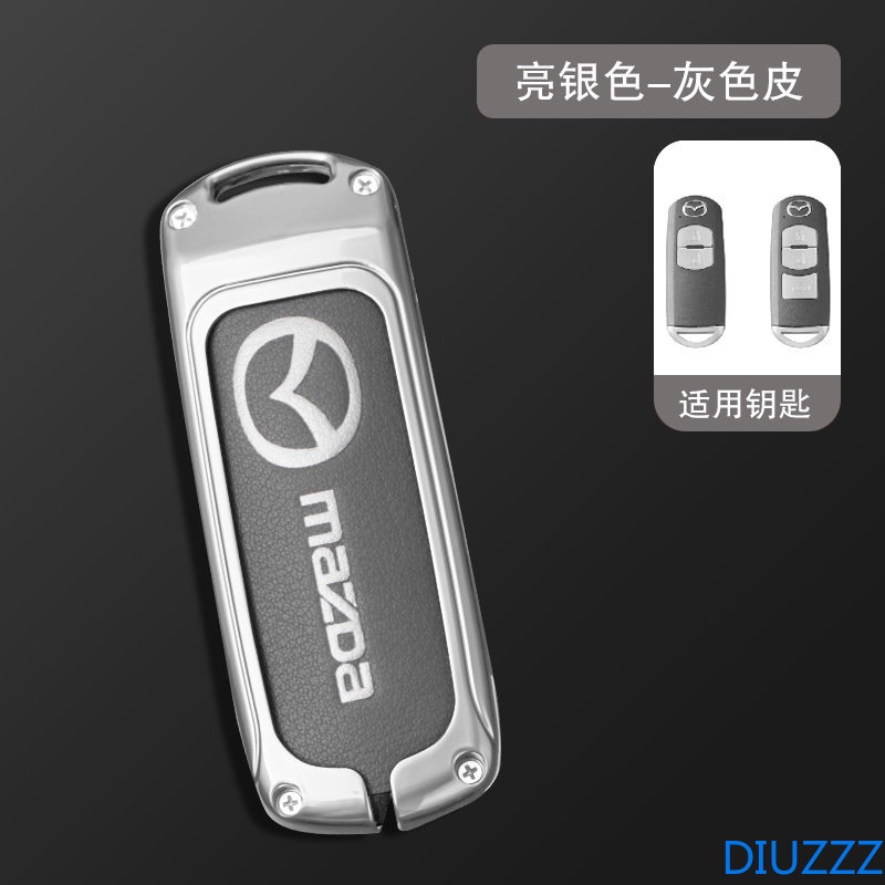 Vỏ Bọc Chìa Khóa Xe Hơi Bằng Hợp Kim Kẽm Cho Mazda 2 3 6 Axela Atenza CX-5 CX5 CX-3 CX-7 CX8 CX-9 2016 2017 2018 2019 Smart 2 / 3