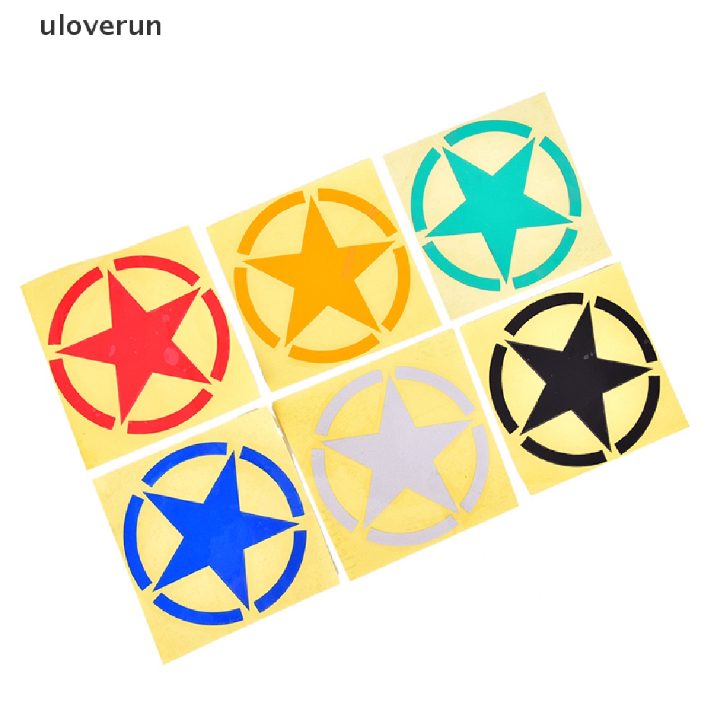 Đề Can Hình Ngôi Sao Năm Cánh Phản Quang Trang Trí Xe Hơi