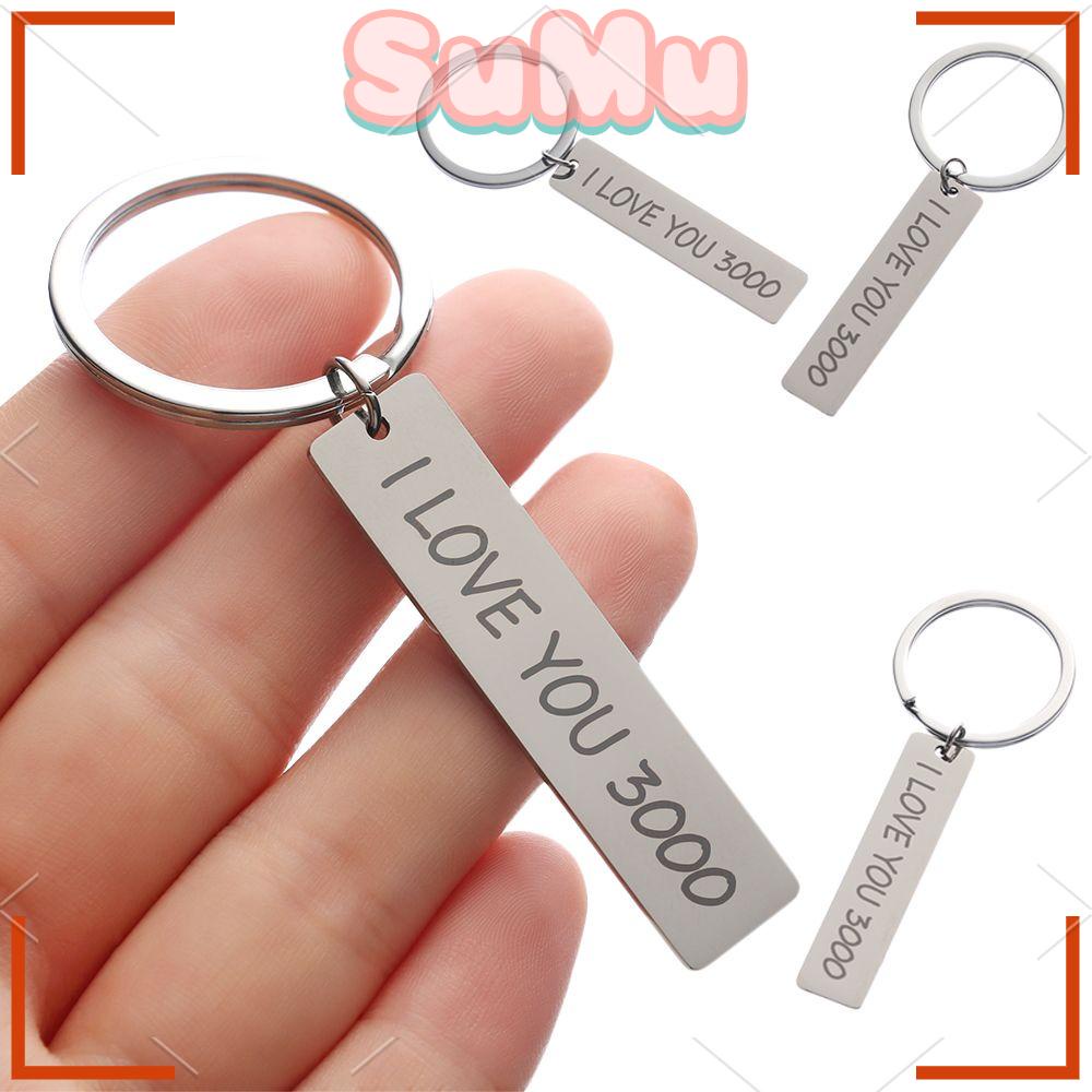 Móc Khóa In Chữ I Love You 3000 Độc Đáo
