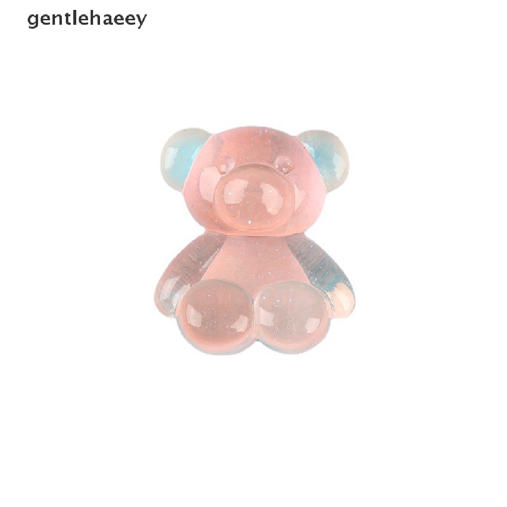 Bộ 5 Mặt Vòng cổ Hình Gấu Bằng Nhựa Phát Quang Độc Đáo