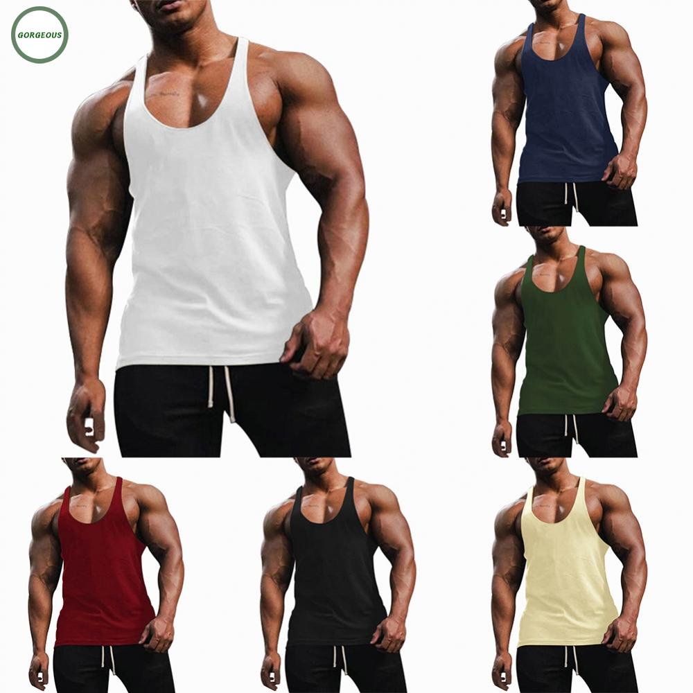 GORGEOUS~Adults Male Mens Tank Tops Crew Neck Fashion Fitness M-2XL Mens Muscle