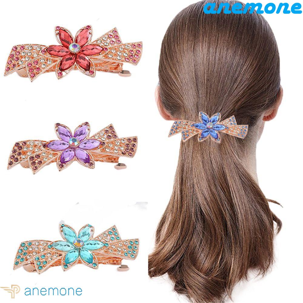 Kẹp Tóc Đuôi Ngựa Cỡ Lớn Họa Tiết Bướm Lấp Lánh Tinh Tế Giá Đỡ