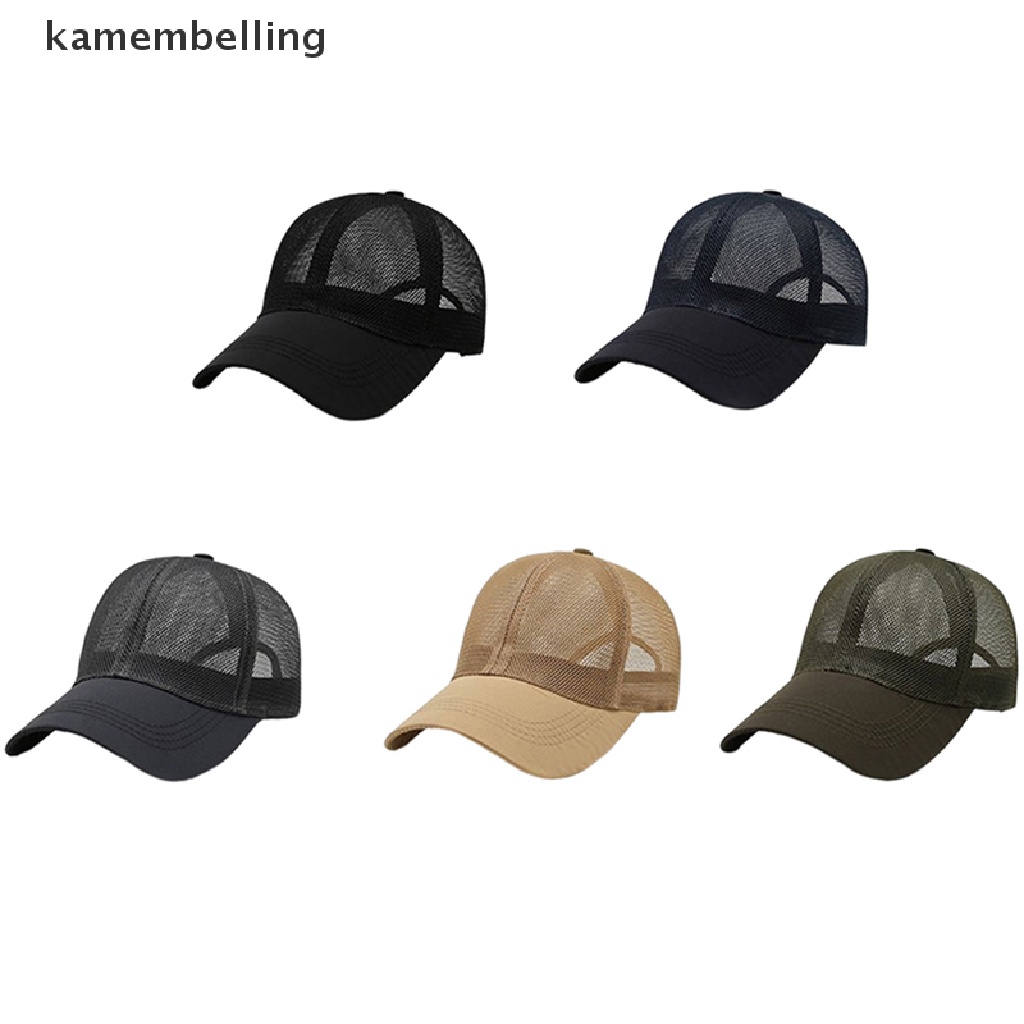 Kamembelling Mũ Lưỡi Trai Phối Lưới Unisex Nhanh Khô Có Thể Điều Chỉnh kamembelling