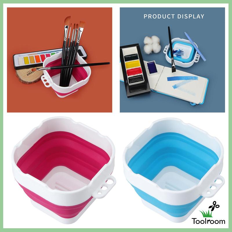 Xô Đựng Nước Rửa Cọ Vẽ Có Thể Gấp Gọn Tiện Dụng