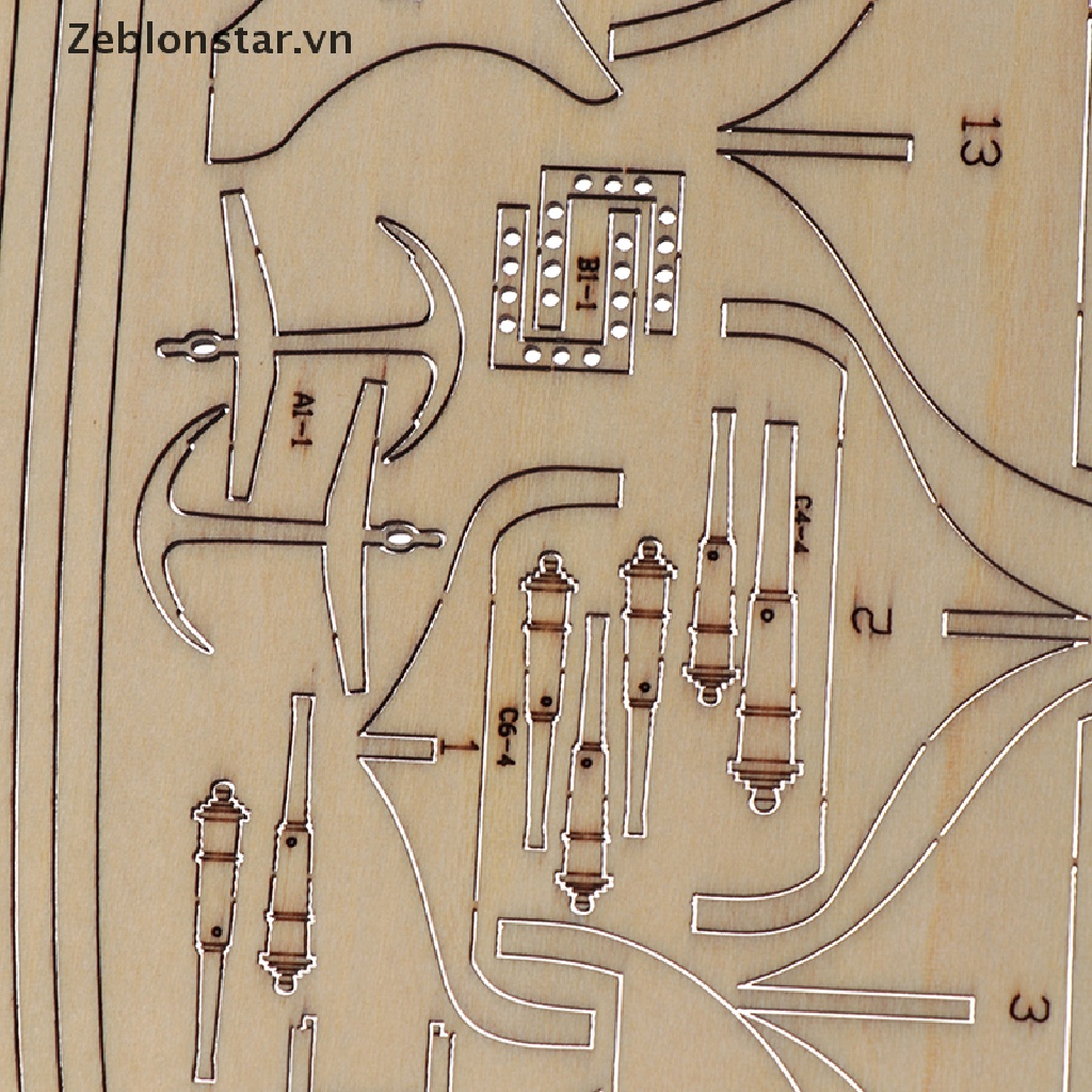 Bộ Mô Hình Thuyền Buồm DIY Với Tỷ Lệ 1: 100 Dùng Để Trang Trí