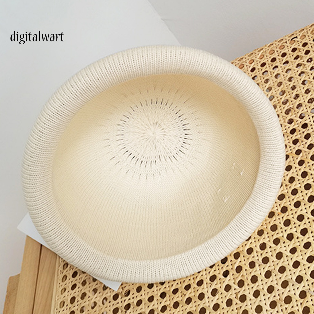 Kỹ Thuật Số| Mũ Tai Bèo Cotton Thoáng Khí Màu Sắc Đơn Giản Thời Trang Cho Nữ