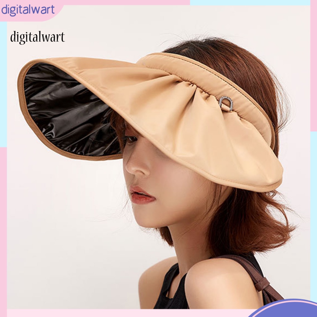 Kỹ Thuật Số| Mũ Chống Nắng Đi Biển Mùa Hè Gọn Nhẹ Thoáng Khí Màu Sắc Đơn Giản Cho Nữ