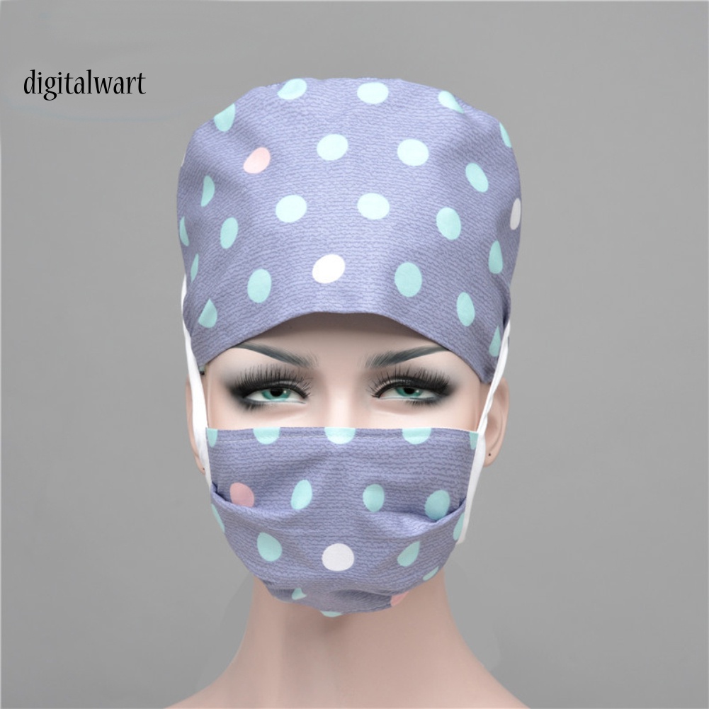 Kỹ Thuật Số| Bộ 2 Mũ Trùm Đầu Hấp Thụ Mồ Hôi In Họa Tiết Hoa / Chấm Bi Tùy Chỉnh Tiện Dụng