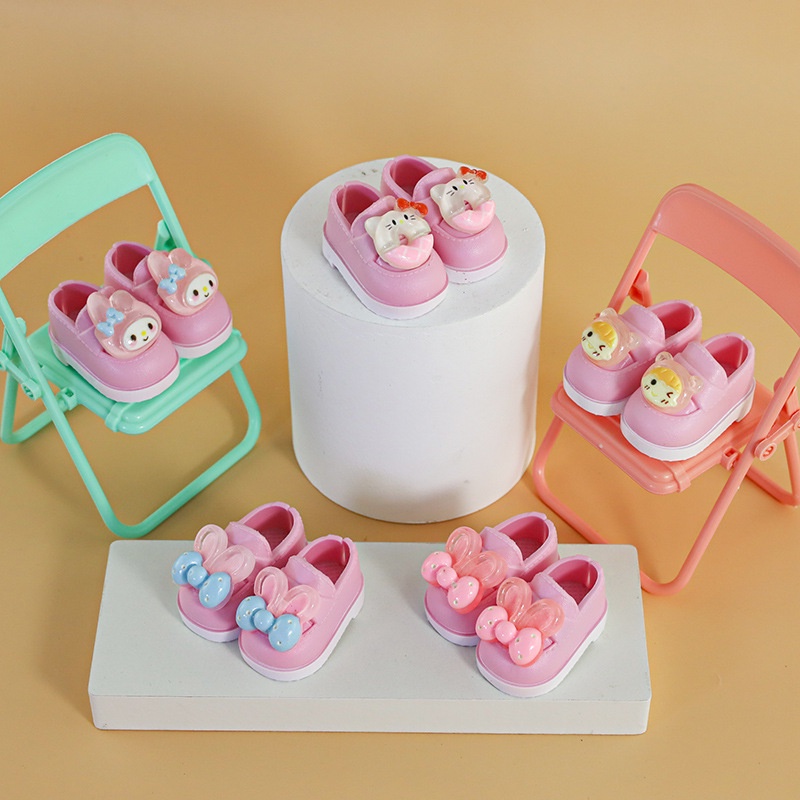 1 Đôi Giày Chất Liệu PVC Cho Búp Bê BJD30 CM  1 / 6