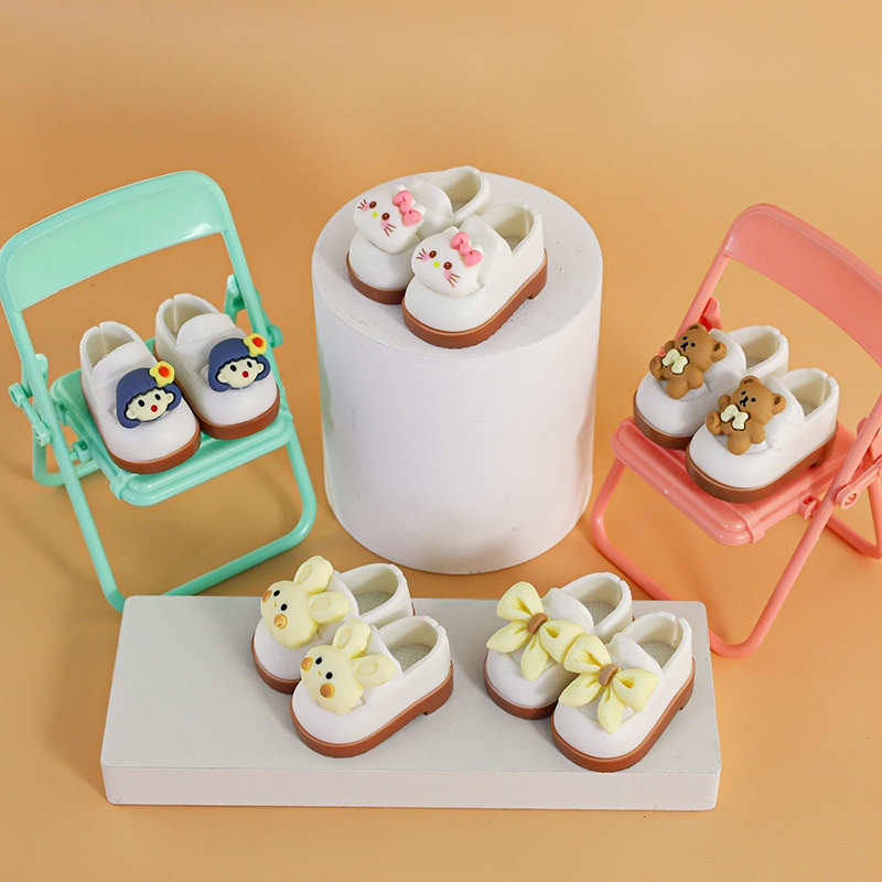 1 Đôi Giày Chất Liệu PVC Cho Búp Bê BJD30 CM  1 / 6