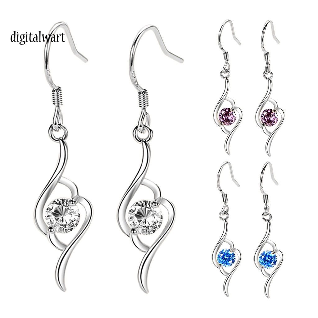 Kỹ Thuật Số| 1 Đôi Bông Tai Đính Đá Lấp Lánh Chất Lượng Cao Dành Cho Nữ