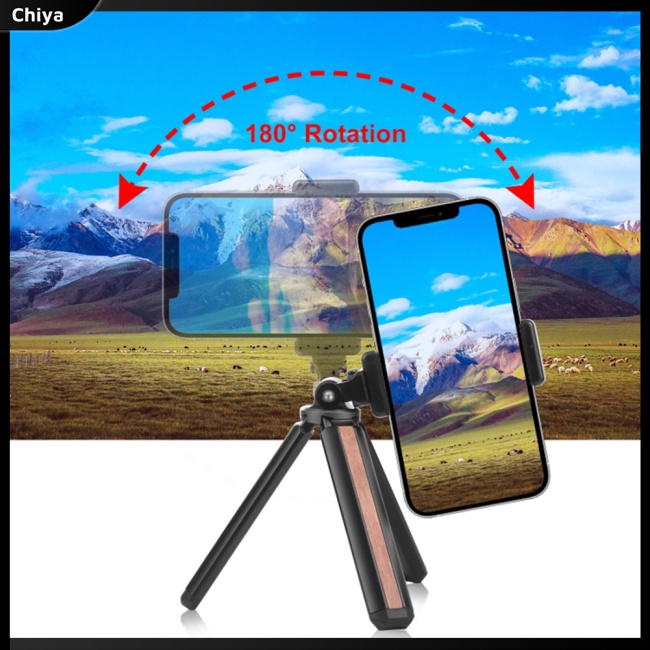 Giá Đỡ Ba Chân Mini Bằng Gỗ Dát Đá Di Động Đa Năng Ốc Vít 1 / 4 Inch Có Thể Gập Gọn