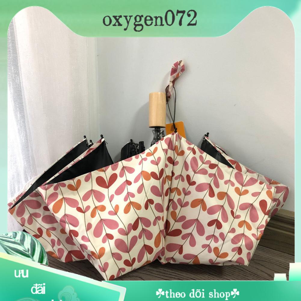 Ô dù che mưa đi nắng Dù Gấp - 3 Khúc Kính Chắn Gió Chống Tia UV Khung Linh Hoạt - oxygen072