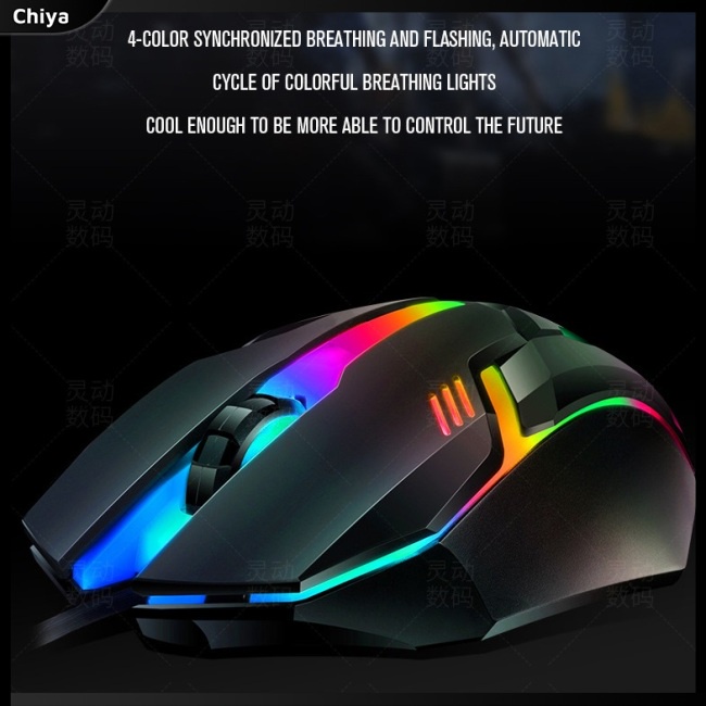 1 Bộ Bàn Phím Và Chuột Chơi Game 108 Phím Có Dây Và Đèn Nền Nhiều Màu