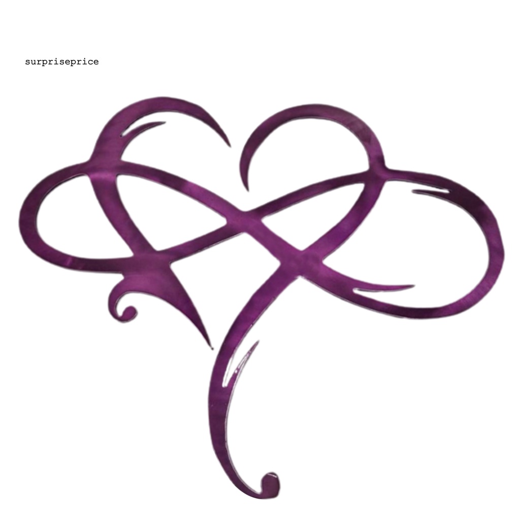 Sticker Dán Tường Bằng Kim Loại Hình Trái Tim Vô Cực Độc Đáo Trang Trí Tiệc Cưới