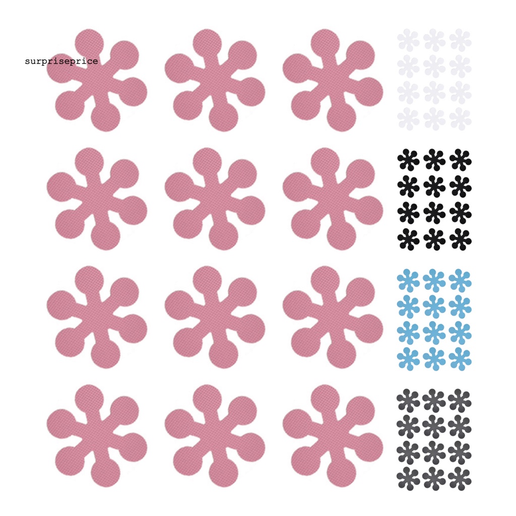 Bộ 12 Miếng Dán Sàn Nhà Hình Bông Tuyết Dạ Quang Chống Trượt / Dầu Mỡ Tiện Dụng Cho SPA /