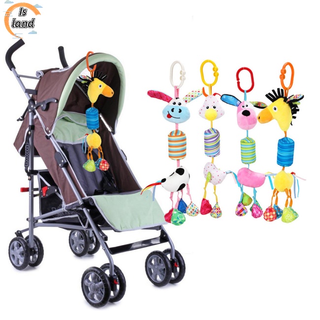 Đồ Chơi Thú Nhồi Bông Treo Xe Đẩy Em Bé Họa Tiết Hoạt Hình