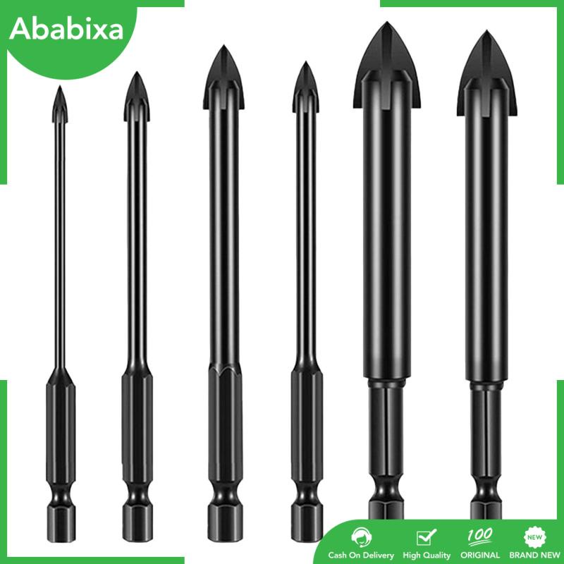 Bộ 6 Mũi Khoan Kính Bê Tông Đầu Lục Giác Cho Gạch Men / Gỗ