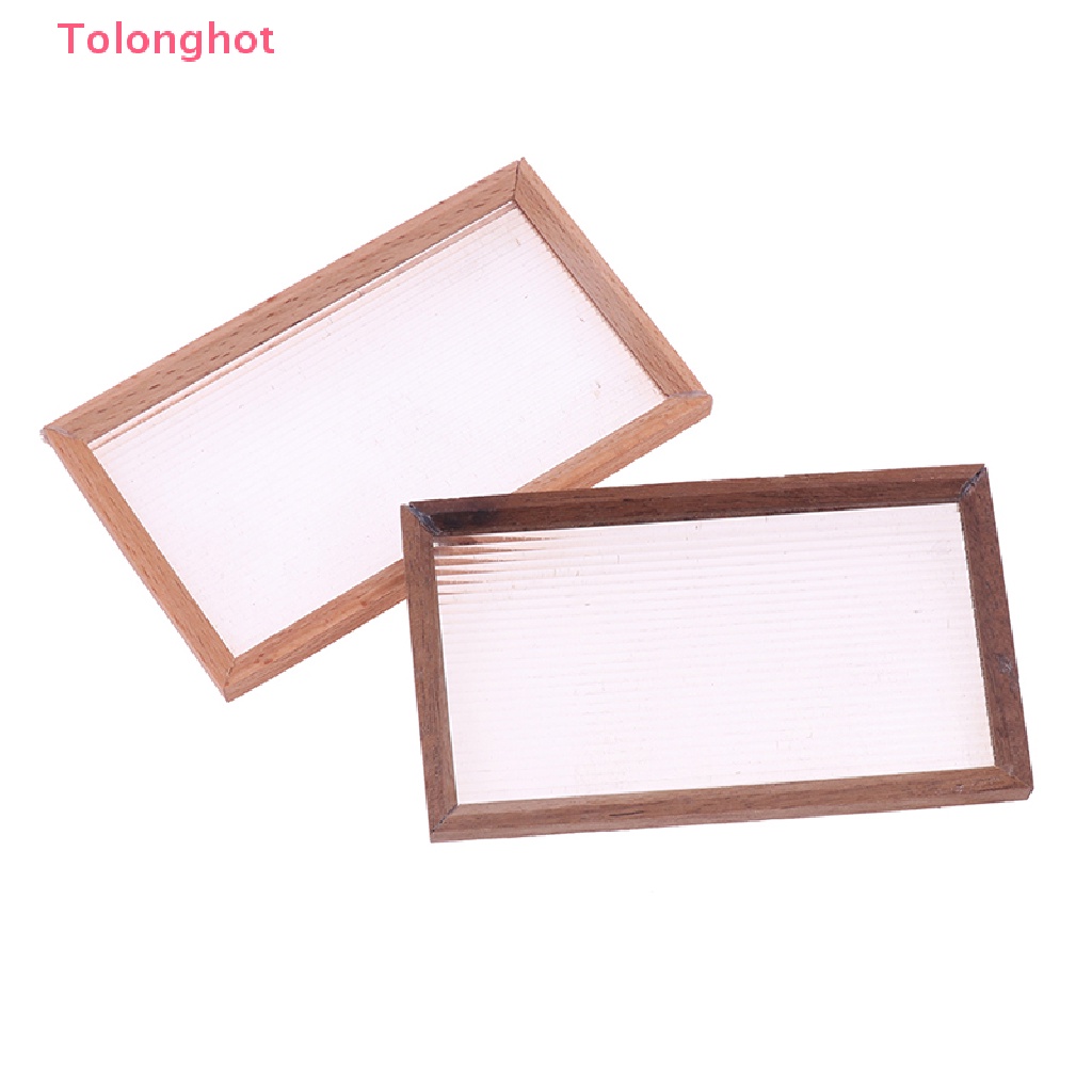 1 Mô Hình Khay Trưng Bày Đồ Nội Thất mini Bằng acrylic Cho Nhà Búp Bê