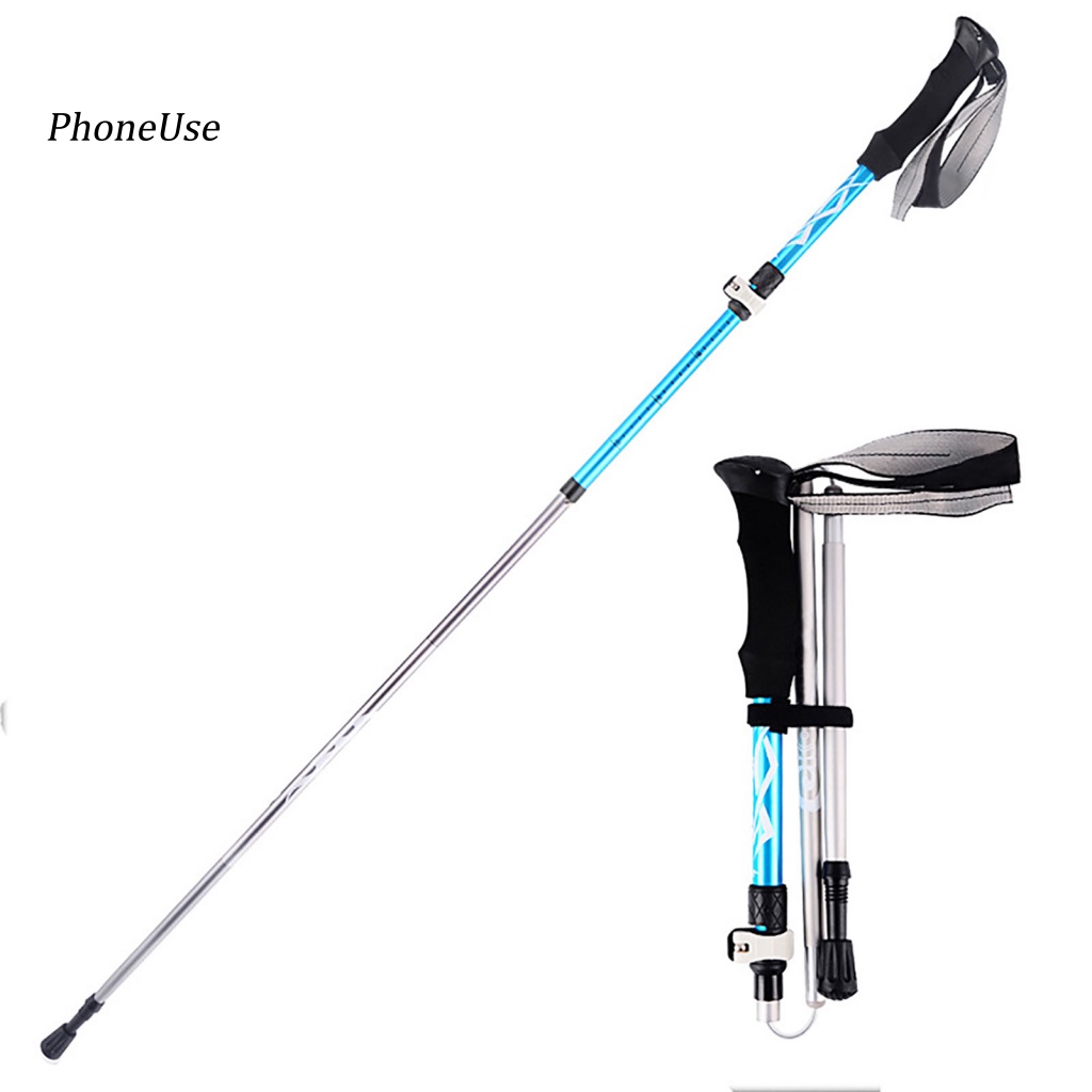 Gậy Trượt Tuyết 5 Khớp Gấp Gọn Bằng Hợp Kim Nhôm PU