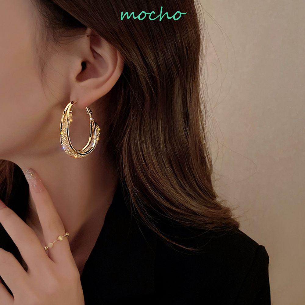 Bông Tai Dạng Vòng Bằng Kim Loại Đơn Giản Cho Nữ|Bông Tai Hình Chữ C Thời Trang Dành Cho Nữ|Khuyên Tai Nữ Kiểu Dáng Thời Trang Thanh Lịch