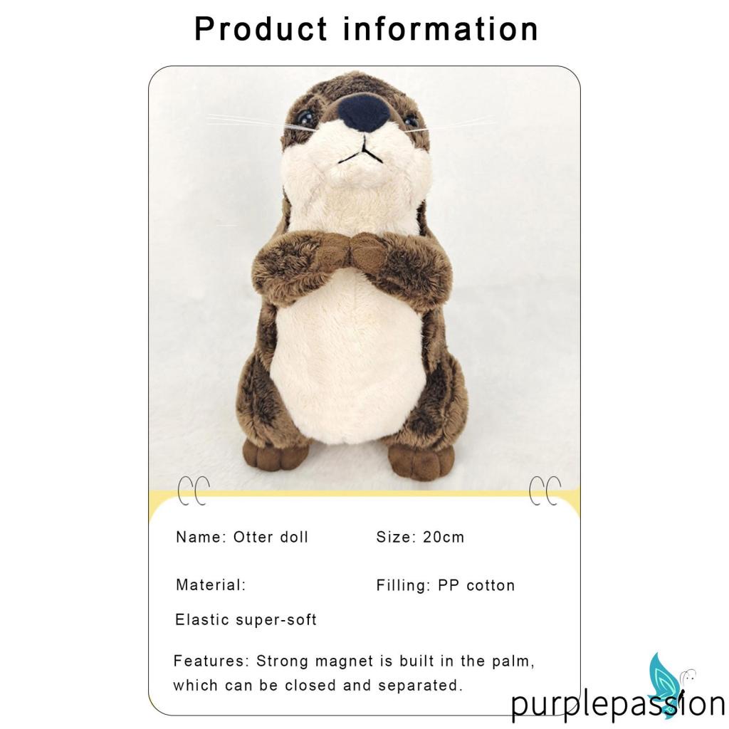 Đồ chơi nhồi bông Hình Cá Ngựa Otter Hoạt Hình Dễ Thương Cho Người Lớn Và Trẻ Em