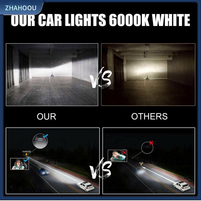 ☃Phụ Kiện Trang Trí Nhà Cửa Độc Đáo Sáng Tạo☃ Set 2 Đèn Pha 9005 Hb3 9145 6000k 360 Độ Cho Xe Ô Tô