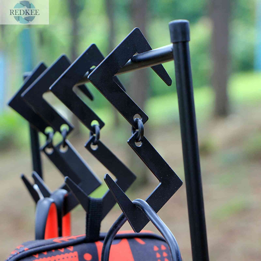 Móc Treo Đồ Hình Chữ S Bằng Kim Loại Tiện Dụng Cho Cắm Trại Leo Núi